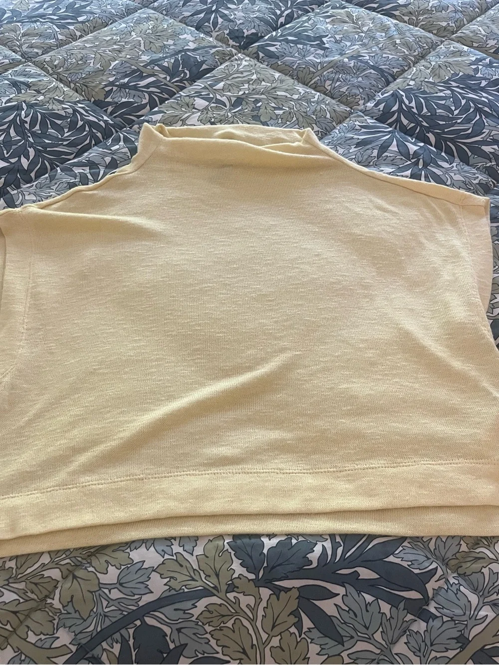 Anthropologie mock neck sleeveless sweater